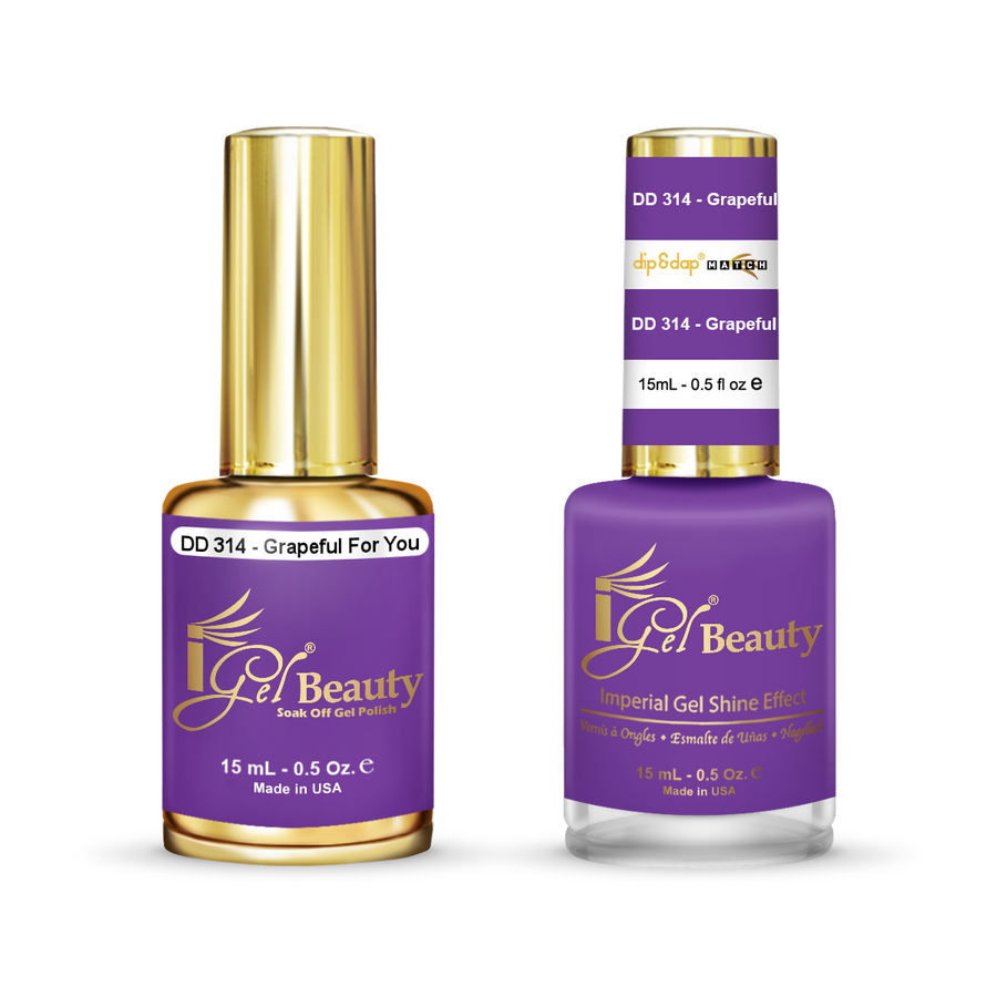 iGel Dip & Dap Duo - DD314 Grapeful For You