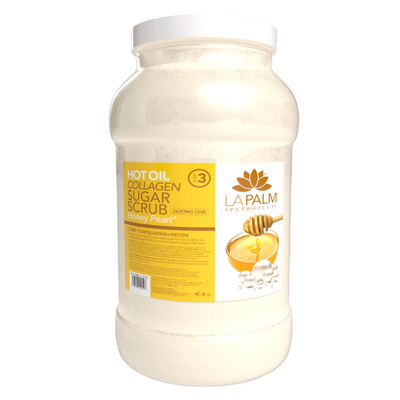 LA PALM Hot Oil Sugar Scrub Honey Pearl