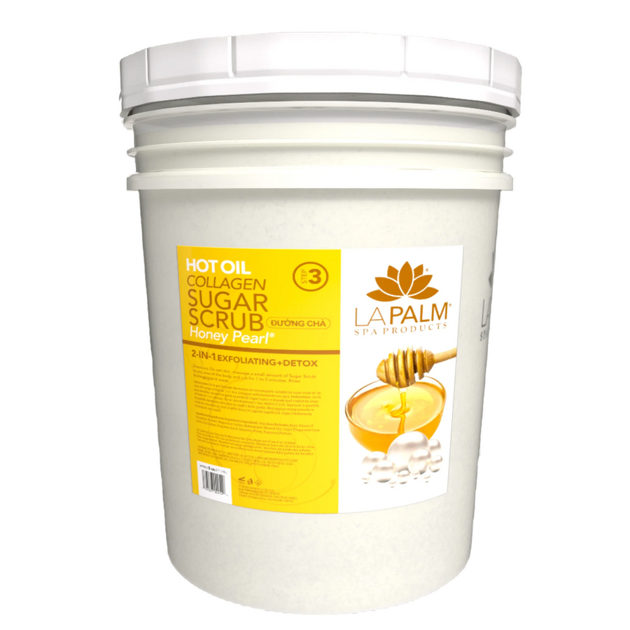 LA PALM Hot Oil Sugar Scrub Honey Pearl
