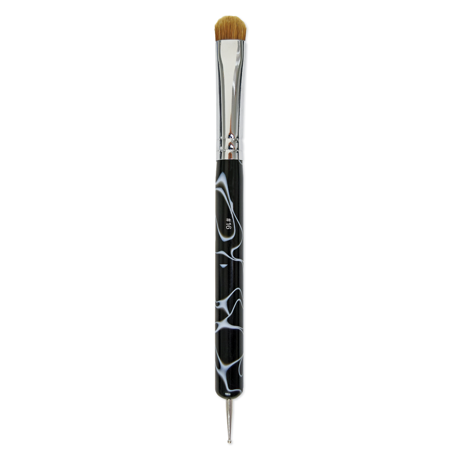 #16 Kolinsky Brush with Dotting Tool