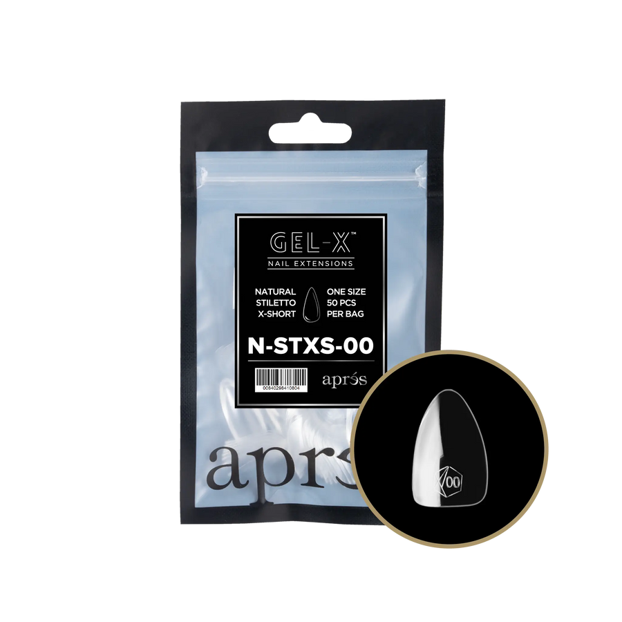 Aprés Gel-X Natural Stiletto X-Short Refill Bag