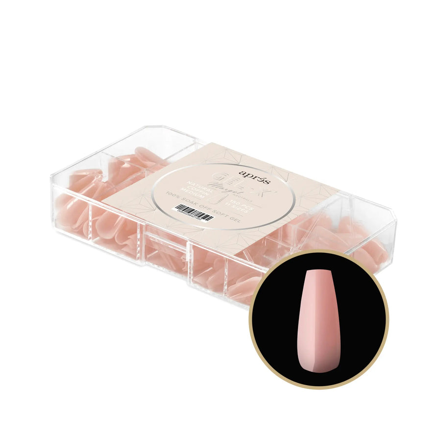 Aprés Gel-X Natural Coffin Medium Box of Tips (9)