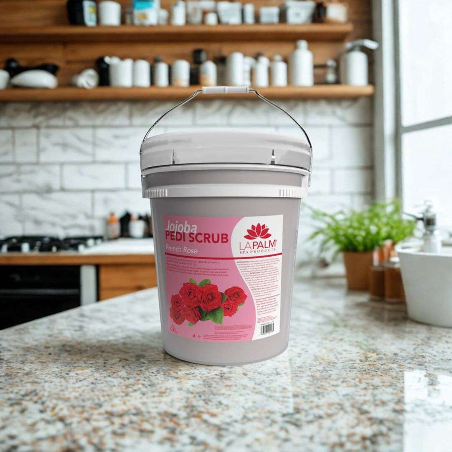 La Palm Pedi Scrub Rose Bucket
