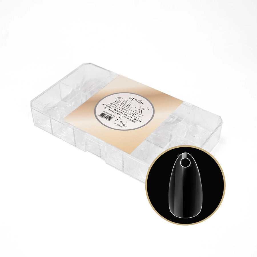 Aprés Gel-X Natural Round Medium Box of Tips (14)