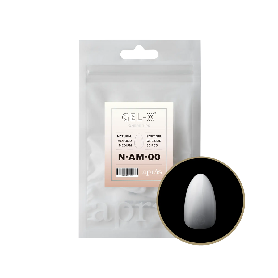 Aprés Gel-X Natural Almond Medium Refill Bag (16)