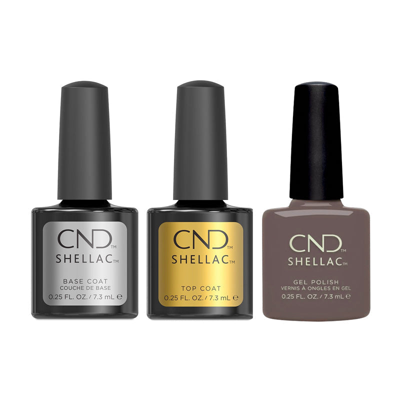 CND - Shellac Combo - Base, Top & Above My Pay Gray-ed