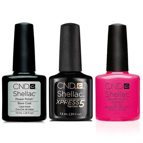CND - Shellac Xpress5 Combo - Base, Top & Tutti Frutti (0.25 oz)
