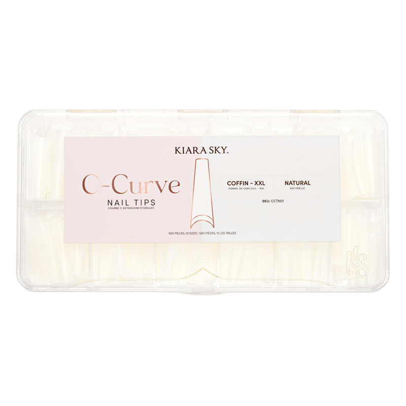 Kiara Sky - Coffin Nail Tips XXL - Natural