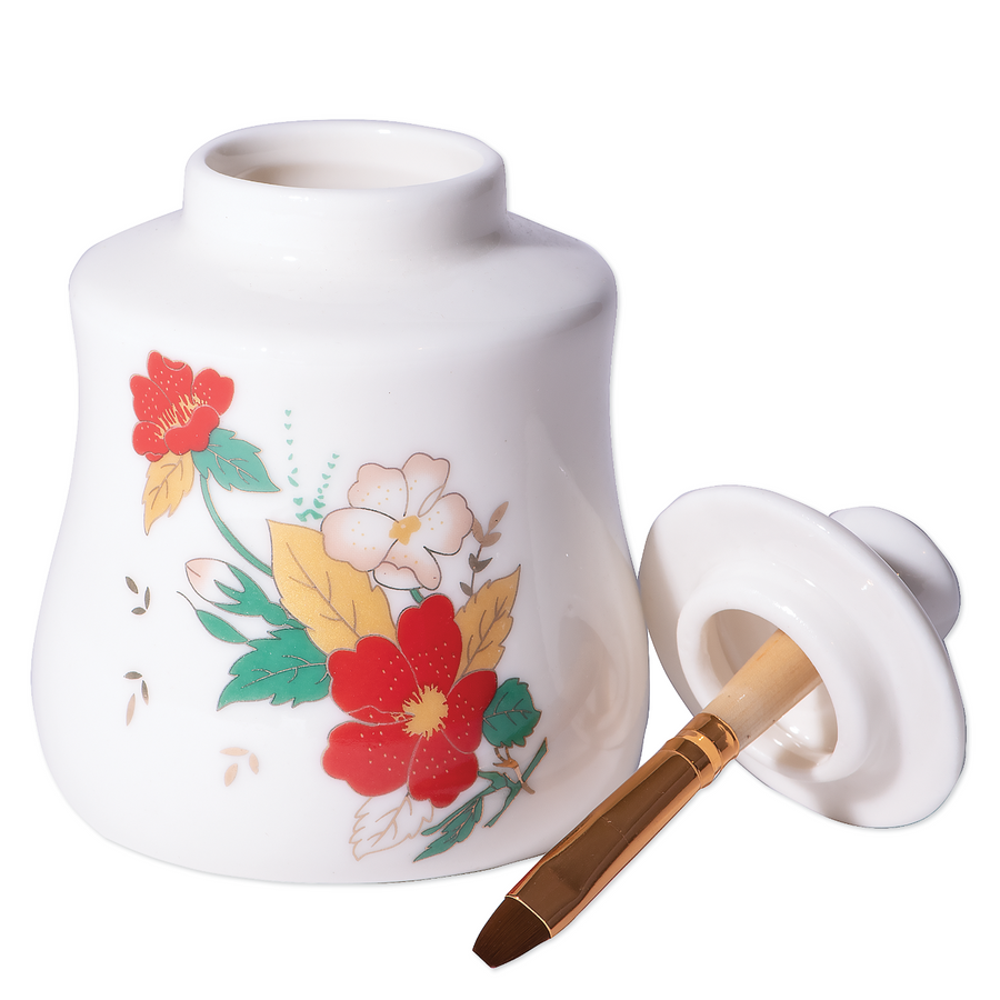 Cuticle Oil Jar with Brush, Large, 100 mL