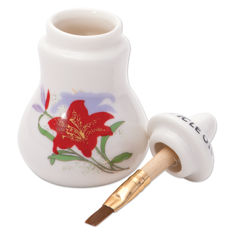 Cuticle Oil Jar with Brush, Small, 50 mL