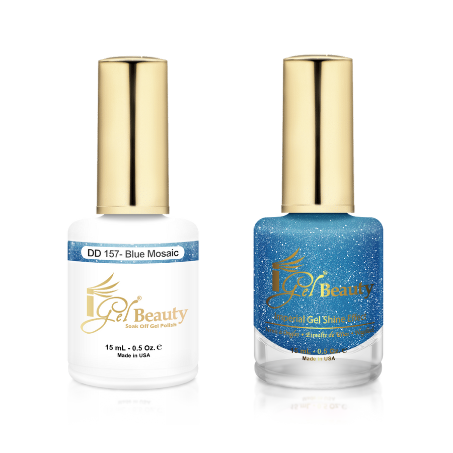 iGel Beauty - iGel Dip & Dap Duo - DD157 Blue Mosaic