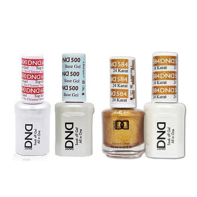 DND - #500#600 Gel & Lacquer Combo - 24 Karat - #584