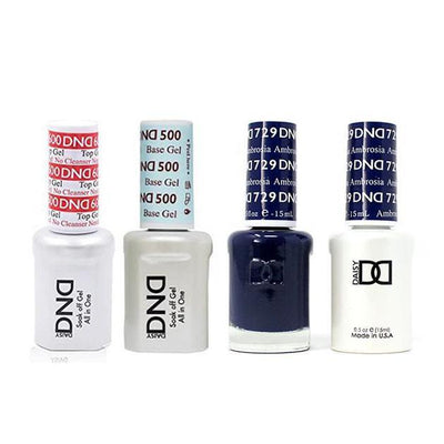 DND - #500#600 Gel & Lacquer Combo - Ambrosia - #729