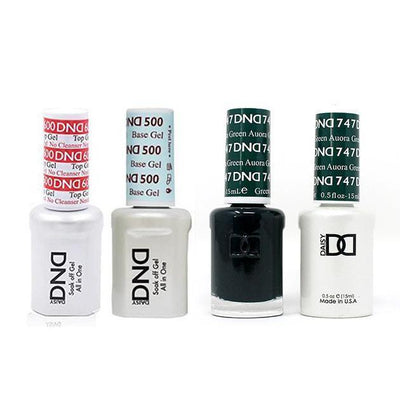 DND - #500#600 Gel & Lacquer Combo - Aurora Green - #747