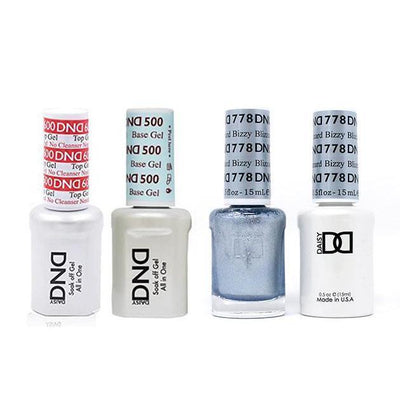 DND - #500#600 Gel & Lacquer Combo - Blizzy Blizzard - #778