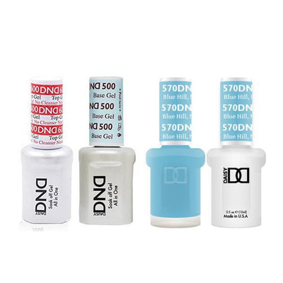 DND - #500#600 Gel & Lacquer Combo - Blue Hill - #570