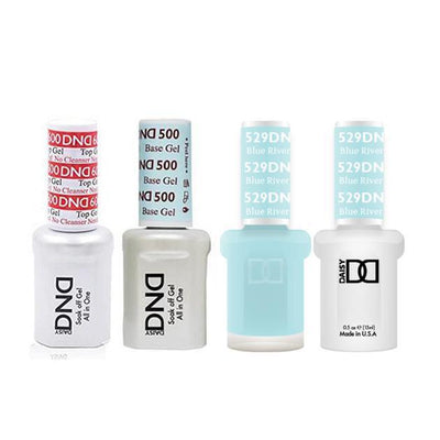 DND - #500#600 Gel & Lacquer Combo - Blue River OR - #529