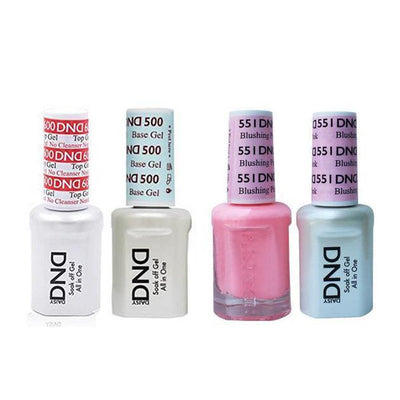 DND - #500#600 Gel & Lacquer Combo - Blushing Pink - #551