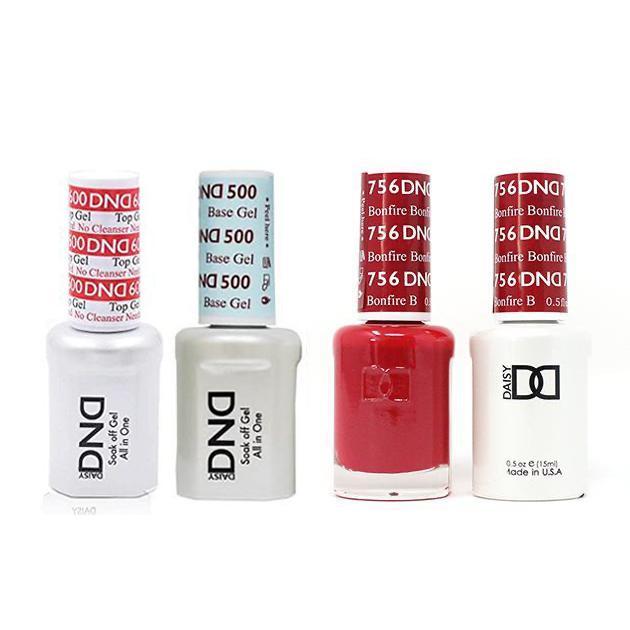 DND - #500#600 Gel & Lacquer Combo - Bonfire - #756