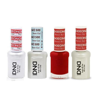 DND - #500#600 Gel & Lacquer Combo - Ferrari Red - #430
