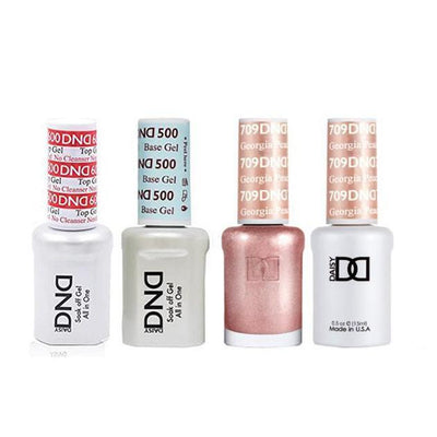 DND - #500#600 Gel & Lacquer Combo - Georgia Peach - #709