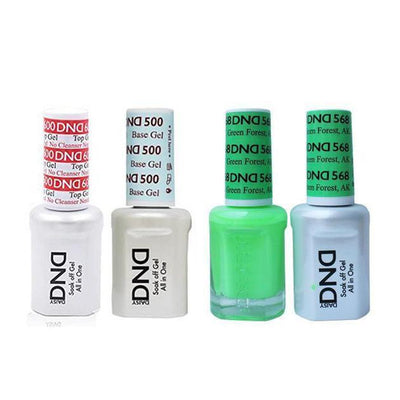 DND - #500#600 Gel & Lacquer Combo - Green Forest AK - #568