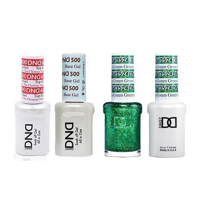 DND - #500#600 Gel & Lacquer Combo - Green to Green - #524