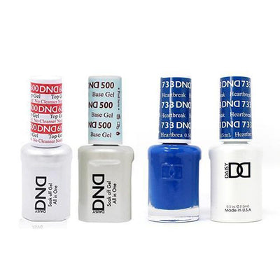 DND - #500#600 Gel & Lacquer Combo - Heartbreak - #733