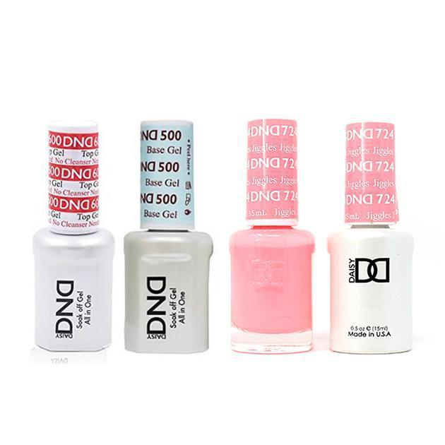DND - #500#600 Gel & Lacquer Combo - Jiggles - #724