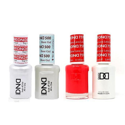 DND - #500#600 Gel & Lacquer Combo - Lava - #759