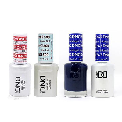 DND - #500#600 Gel & Lacquer Combo - Midnight Sapphire - #762
