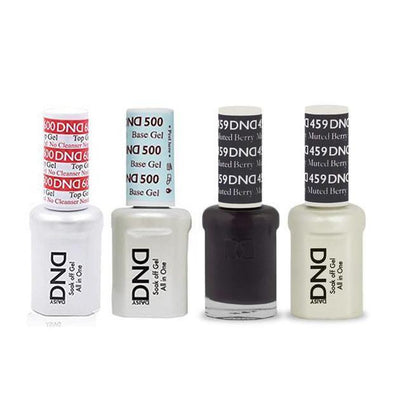 DND - #500#600 Gel & Lacquer Combo - Muted Berry - #459