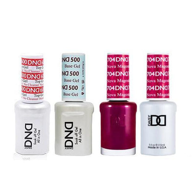 DND - #500#600 Gel & Lacquer Combo - Nova Magenta - #704