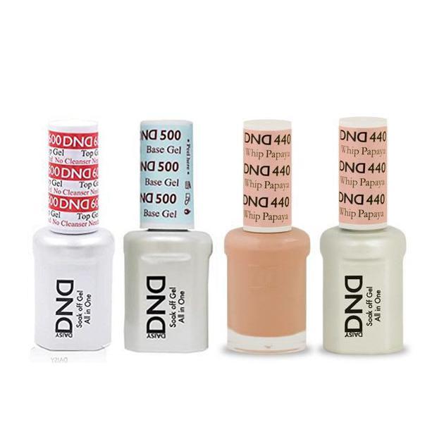 DND - #500#600 Gel & Lacquer Combo - Papaya Whip - #440