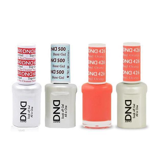 DND - #500#600 Gel & Lacquer Combo - Pastel Orange - #426