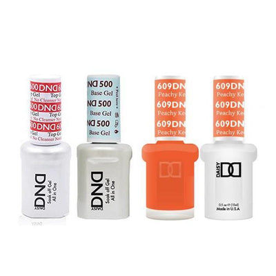 DND - #500#600 Gel & Lacquer Combo - Peachy Keen - #609