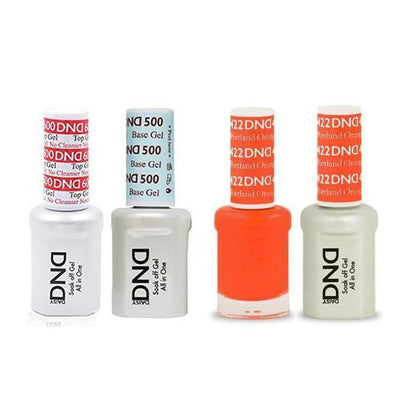 DND - #500#600 Gel & Lacquer Combo - Portland Orange - #422