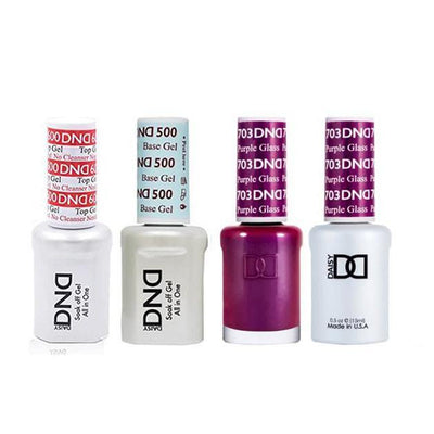 DND - #500#600 Gel & Lacquer Combo - Purple Glass - #703