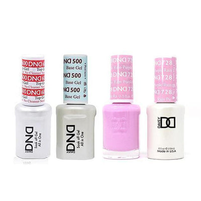DND - #500#600 Gel & Lacquer Combo - Purple Rain - #728