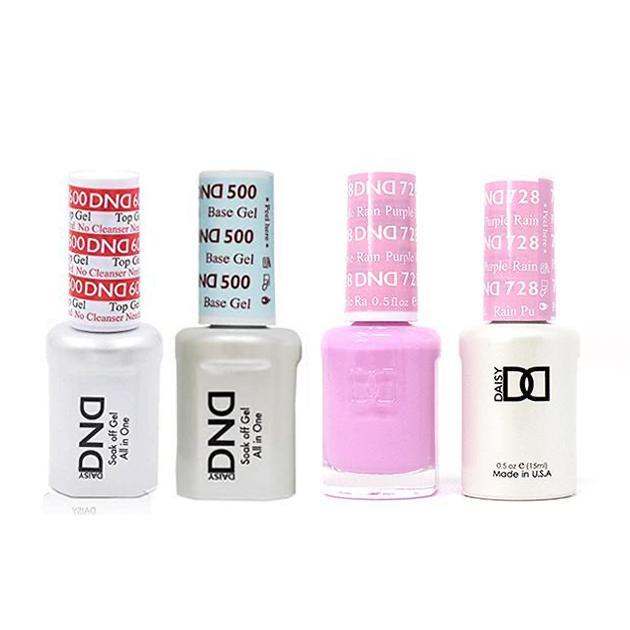 DND - #500#600 Gel & Lacquer Combo - Purple Rain - #728