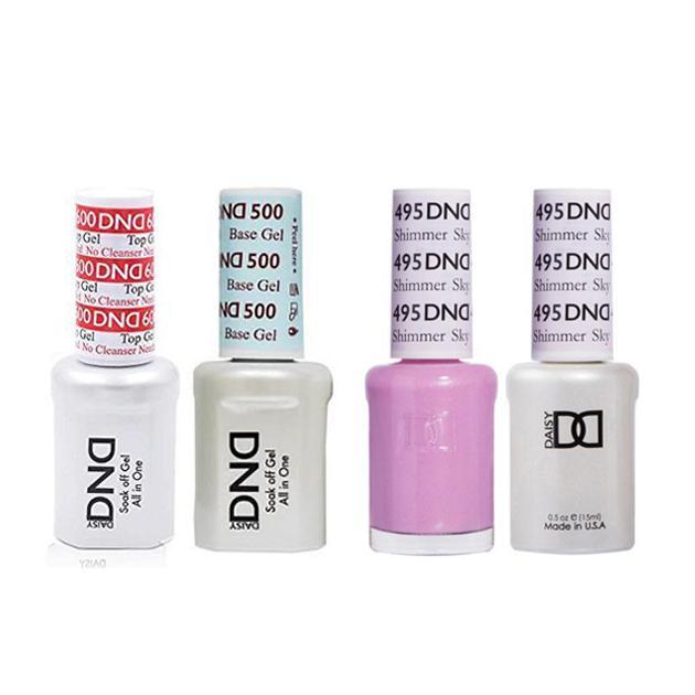 DND - #500#600 Gel & Lacquer Combo - Shimmer Sky - #495