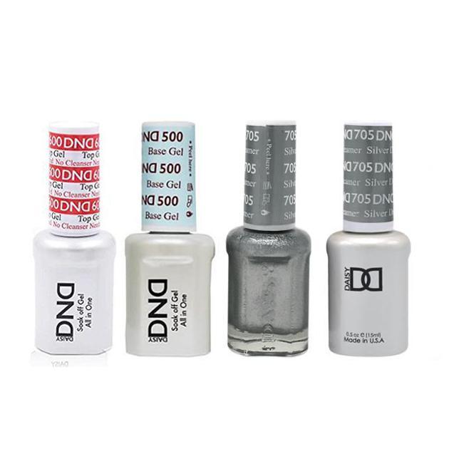 DND - #500#600 Gel & Lacquer Combo - Silver Dreamer - #705