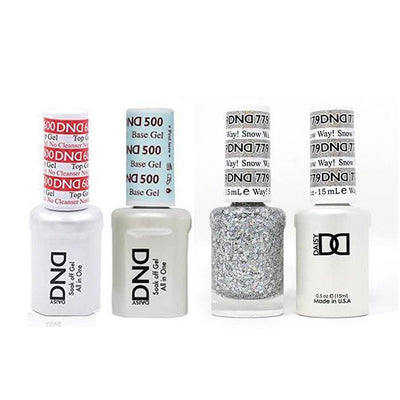 DND - #500#600 Gel & Lacquer Combo - Snow Way! - #779