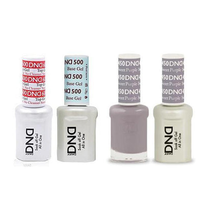 DND - #500#600 Gel & Lacquer Combo - Sweet Purple - #450