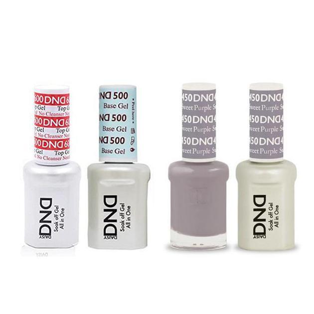 DND - #500#600 Gel & Lacquer Combo - Sweet Purple - #450