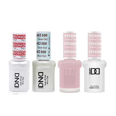 DND - #500#600 Gel & Lacquer Combo - Velvet Cream - #595