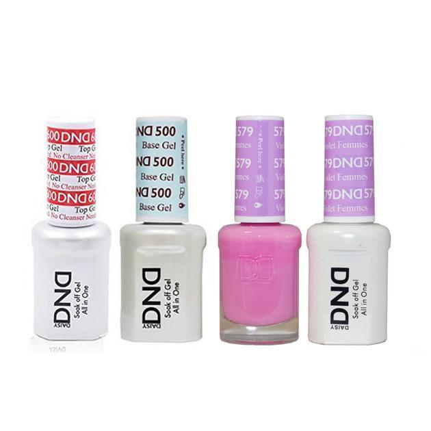 DND - #500#600 Gel & Lacquer Combo - Violet Femmes - #579