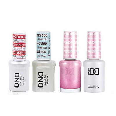 DND - #500#600 Gel & Lacquer Combo - Warming Rose - #708