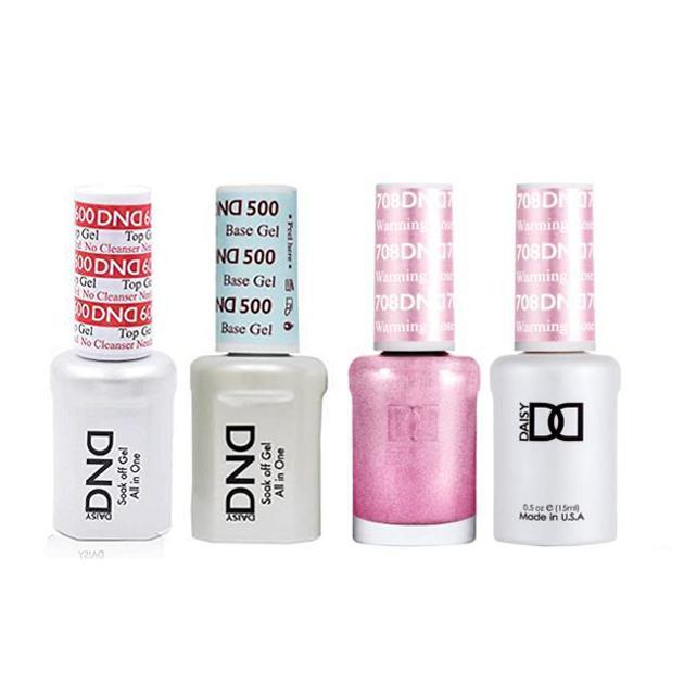 DND - #500#600 Gel & Lacquer Combo - Warming Rose - #708