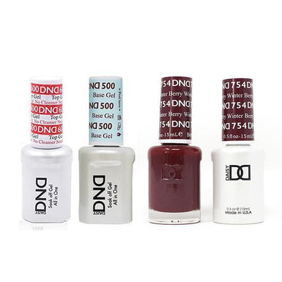 DND - #500#600 Gel & Lacquer Combo - Winter Berry - #754